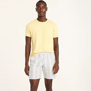 J. Crew Blue and Gray Seersucker Swim Trunks Size Small‎